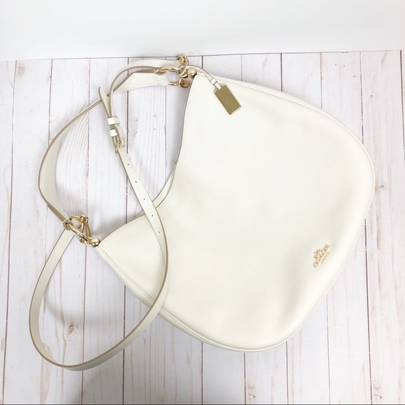 Coach Handbags - COACH Nomad Shoulder Crossbody Handbag Cream Purse